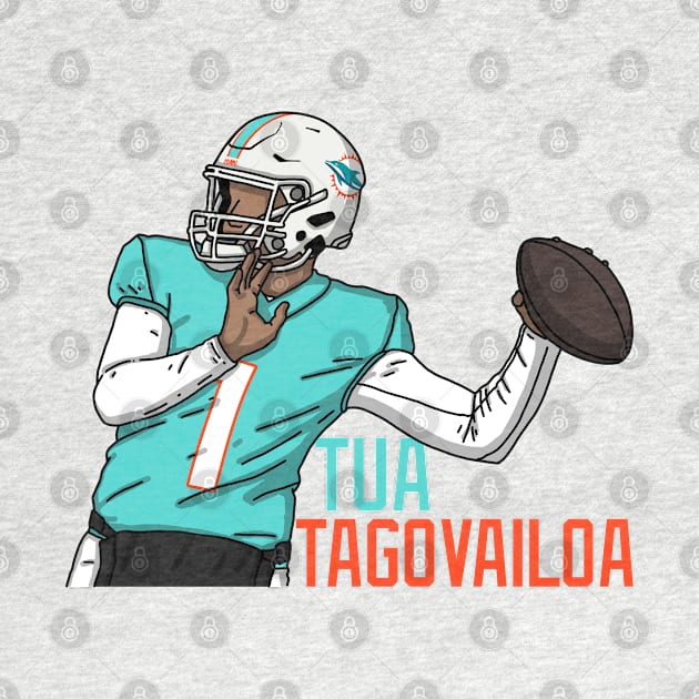 Tua Tagovailoa Comic Style by mia_me